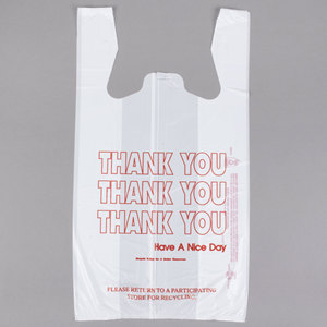 ถุงเสื้อยืดพลาสติกแบบย่อยสลายได้เองพร้อมโลโก้สำหรับซูเปอร์มาร์เก็ต - Product Image 3