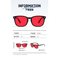 Lunettes de sommeil tendance populaires avec verres rouge-orange anti-lumière bleue, lunettes d'ordinateur personnalisées à rivets carrés et design diamant pour adultes