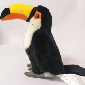 Fabriek Custom Super Zachte Zwarte Raaf Beer Lange Snavel Kraai Vogel Pluche Speelgoed Realistische Zwarte Vogel Voor Valentijnsdag Om Te Spelen - Product Image 4