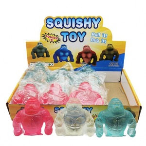 Jouet anti-stress Gorille Squishy en TPR, jouet <span class=keywords><strong>à</strong></span> presser doux, jouet singe <span class=keywords><strong>à</strong></span> récupération lente, jouet de décompression <span class=keywords><strong>pour</strong></span> enfants et adultes - Product Image 1