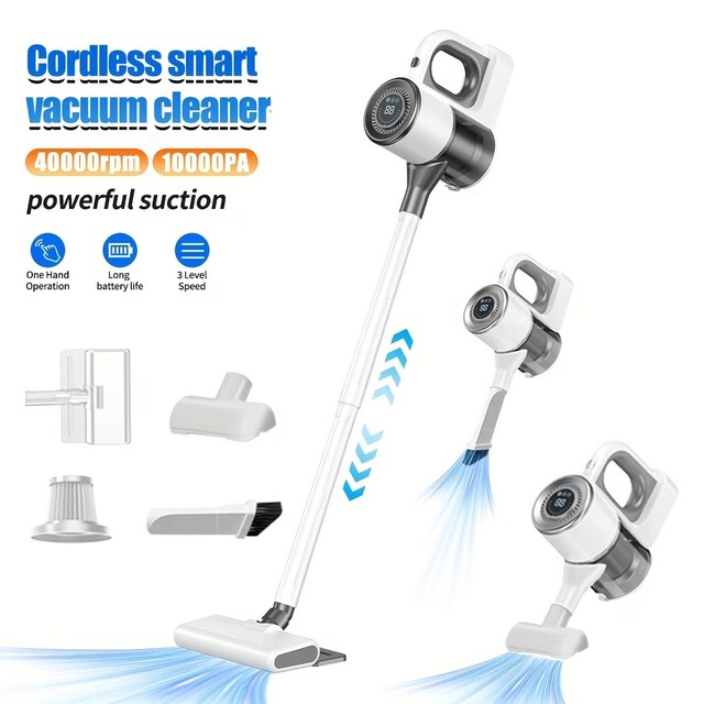 4in1 Multifunctional Handheld Cordless Vacuum Cleaner High Power Handheld Vacuum Cleaner Hand Push Electric with LED Display