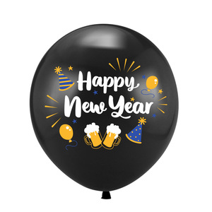 Decoraciones para Fiesta de Año Nuevo 2027, Globos de Látex Impresos con Feliz Año Nuevo, Globos para Celebración en Casa, Artículos de Navidad - Product Image 5