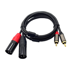 Cable de micrófono de conexión de Audio estéreo HiFi 3M <span class=keywords><strong>RCA</strong></span> <span class=keywords><strong>a</strong></span> <span class=keywords><strong>XLR</strong></span> macho 2 <span class=keywords><strong>RCA</strong></span> <span class=keywords><strong>a</strong></span> 2 <span class=keywords><strong>XLR</strong></span> macho Cable de ruta para dispositivos de Audio y vídeo - Product Image 1