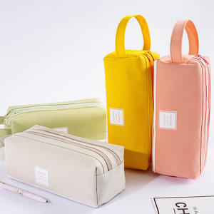 Sac à crayons en toile multifonctionnel portable de grande capacité pour l'école, étudiant, rangement de fournitures scolaires - Product Image 5