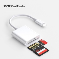 Adaptador de Lector de Tarjetas para Cámara, Cable de Datos OTG con USB3.2 Gen2 Tipo-C Externo para iPad, Tarjetas SD/TF