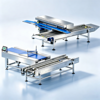 Machine à aligner les plateaux polyvalente ADMF pour le rangement du pain commercial, idéale pour les toasts, baguettes, pains à burger, mochi, et les usines de transformation alimentaire.