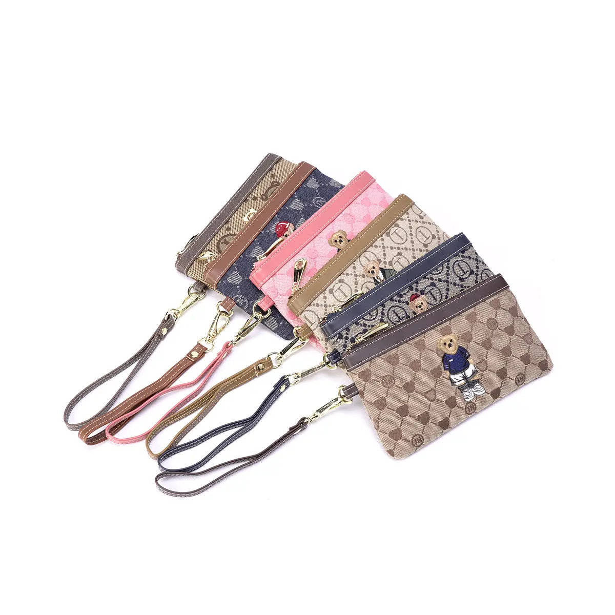 TTWNBEAR Hot Sale Females Clutches Wallet Women Wallet with Wristlet Long Zipper Cell Phone Fashion Card holder