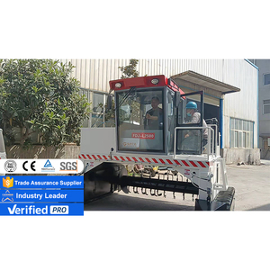 נתיב קומפוסט טרנר עם מים טנק קומפוסט ביצוע מכונות אורגני דשן סורק סוג קומפוסט טרנר מכונה - Product Image 5
