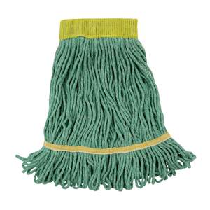 Tête de balai serpillère Boardwalk BWK501GN 5 pouces verte en coton/fibre synthétique, conception rectangulaire compacte pour usage domestique - Product Image 1