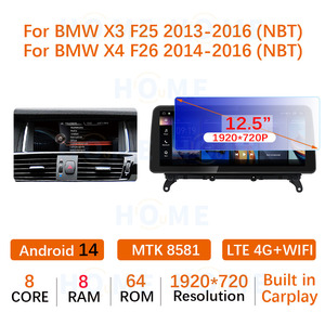 <span class=keywords><strong>Android</strong></span> 14 10.25 "12.5" <span class=keywords><strong>MTK</strong></span> 8581 xe đa phương tiện Player cho BMW X3/x4 F25 F26 2010 2016 không dây Carplay GPS <span class=keywords><strong>Android</strong></span> tự động - Product Image 6