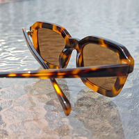 Gafas de Sol de acetato de patrón sólido popular con revestimiento ARG Lentes de Sol de moda Marcos de anteojos Entrega rápida
