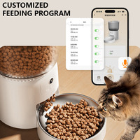 Haute qualité 3L grande capacité Pet Smart Feeder minuterie alimentation automatique distributeur de nourriture Wifi voix intelligente chat et chien mangeoire