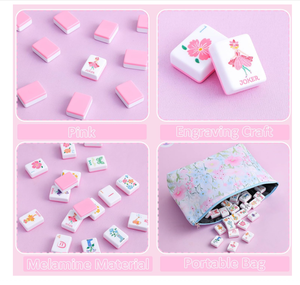 Fichas de Mahjong de Acrílico de Primera Calidad, Estilo Lujoso Inspirado en Cloisonné, Impresas con UV, para Tiendas de Regalos Exclusivas - Product Image 4