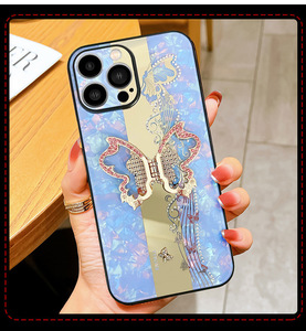 Funda de teléfono móvil con diseño ostentoso de mariposa y Diamante, para <span class=keywords><strong>Iphone</strong></span> 12, Mini <span class=keywords><strong>14</strong></span> <span class=keywords><strong>pro</strong></span>, <span class=keywords><strong>amx</strong></span> 13 <span class=keywords><strong>pro</strong></span>, 2022 - Product Image 4