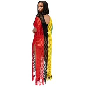 Robes d'été décontractées à fentes et dos nu pour femmes, style plage - Product Image 4