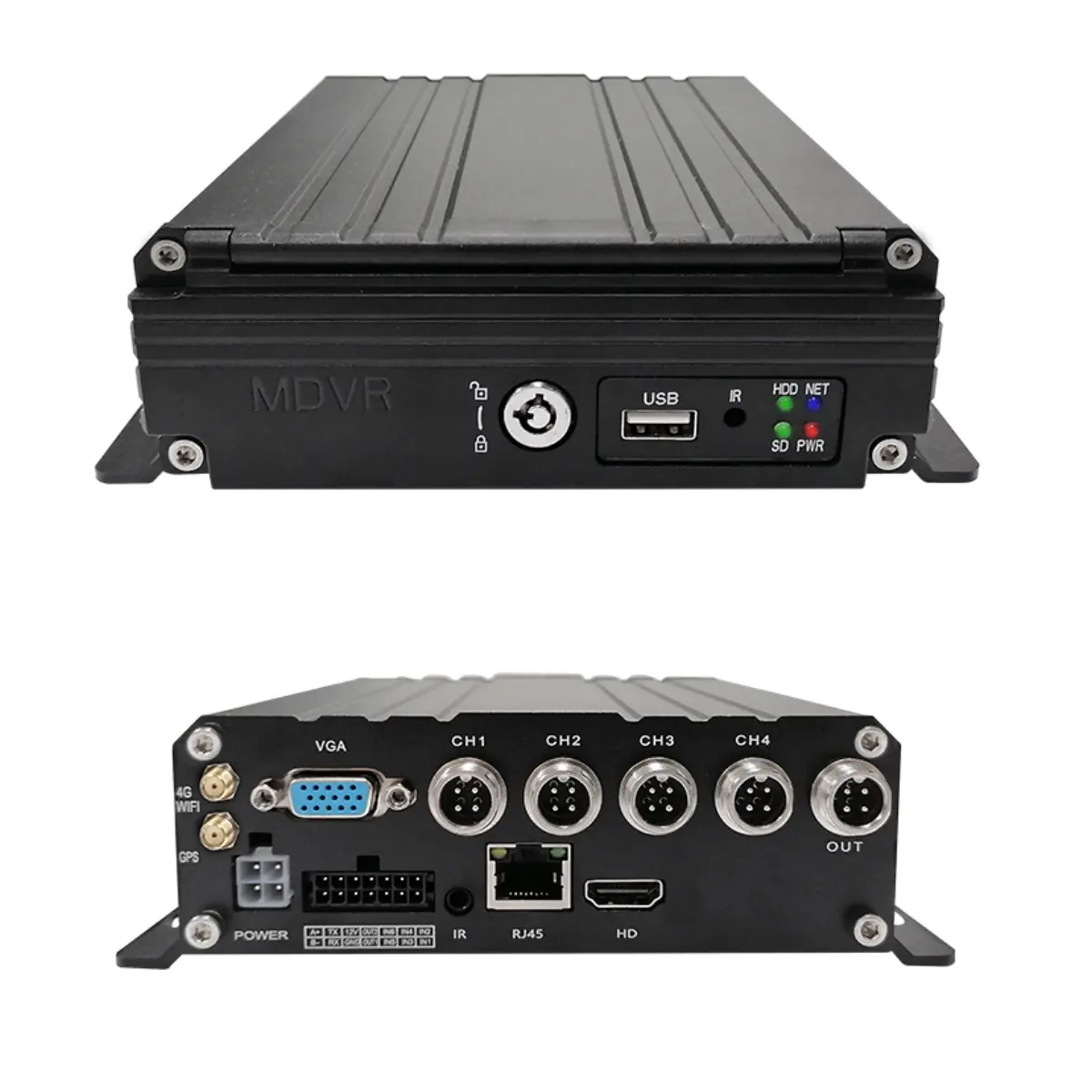 โรงงานขายตรง 4CH HDD มือถือ dvr กล้อง IPC AHD รถบรรทุก MDVR 1080 จุดเครื่องบันทึกวิดีโอรถยนต์มือถือ dvr gps wifi 4g