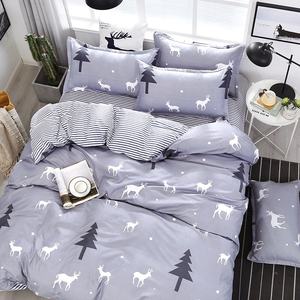 Vente chaude Textile de maison Prix bas Doux imprimé Quatre saisons 100% polyester <span class=keywords><strong>Couette</strong></span> de luxe Drap de lit Ensemble de literie Maison Hôtel - Product Image 2