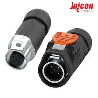 Connecteur étanche IP67 à verrouillage rapide Jnicon Pin pour câble à câble, pour applications électriques domestiques, de jardin, LED et solaires