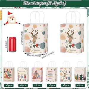 Sac en papier kraft personnalisé, sac d'emballage pratique pour les cadeaux de mariage, d'anniversaire et de célébration - Product Image 2