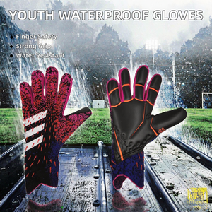 Guantes de Portero de Fútbol Unisex Premium Personalizados, Agarre Potente, Antideslizantes, Transpirables, Impermeables, Protección para los Dedos, Resistentes al Desgaste - Product Image 2