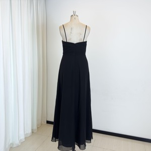 Teeniee - Vestido de noiva formal preto com alça removível para mulheres, vestido elegante de baile para festas, novidade da moda - Product Image 6
