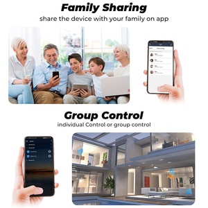 Interruptor Inteligente Universal Wifi de 10A Sin Neutro 100-240V CA, Compatible con Tuya App, <span class=keywords><strong>Alexa</strong></span> y <span class=keywords><strong>Google</strong></span>, para Hogar, Oficina, Tienda, Negocio de Bebidas - Product Image 5