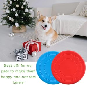 Jouet d'entraînement pour animaux de compagnie, durable, résistant aux morsures, en caoutchouc souple, pour sports de plein air, jouets interactifs pour chiens, disques volants pour chiens, frisbees pour chiens - Product Image 6