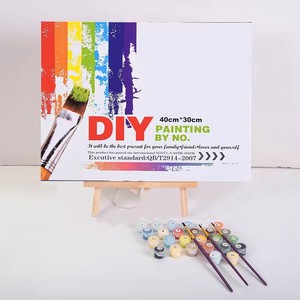 Peinture acrylique par numéros sur toile <span class=keywords><strong>pour</strong></span> adultes, peinture à l'huile numérique DIY, éléphant, 24 couleurs, haute qualité <span class=keywords><strong>pour</strong></span> la décoration murale de la <span class=keywords><strong>chambre</strong></span> - Product Image 2