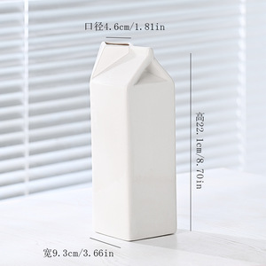 <span class=keywords><strong>Vase</strong></span> en céramique <span class=keywords><strong>de</strong></span> <span class=keywords><strong>bouteille</strong></span> <span class=keywords><strong>de</strong></span> <span class=keywords><strong>lait</strong></span> <span class=keywords><strong>de</strong></span> fraise d'inspiration nordique-Home Decor Delight - Product Image 3