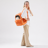 Sac à dos de transport respirant pour animaux de compagnie, directement de l'usine, avec fenêtre transparente, en néoprène personnalisé, OEM/ODM, pour animaux de compagnie