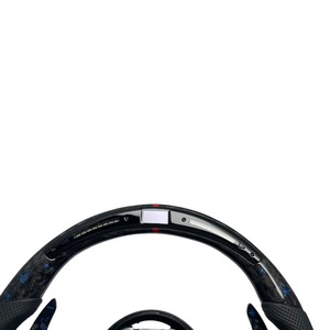 Volante Deportivo Personalizado de Fibra de Carbono Forjado de 3 Radios en Color Azul para F30 F31 F34 F35 F80 F82 M3 M Serie 3 35mm - Product Image 4