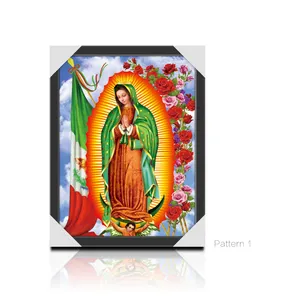 Photos 3d de jésus-Christ marie, affiche de Religion à bascule 3D pour la décoration de la maison