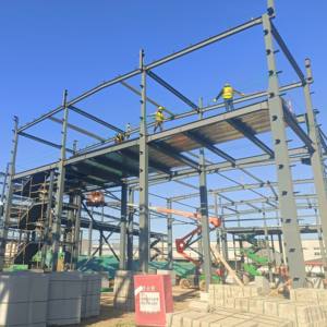 Bâtiments métalliques préfabriqués en acier galvanisé industriel, <span class=keywords><strong>service</strong></span> de fabrication d'acier, structures de bâtiments de bureaux, garantie de 2 ans - Product Image 2