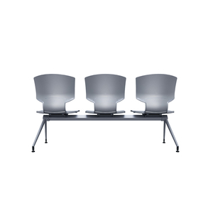 Chaise d'attente de bureau moderne 3 places pour centre commercial, école, hôpital, banque, hôtel et salle de sport, en plastique, en promotion - Product Image 2