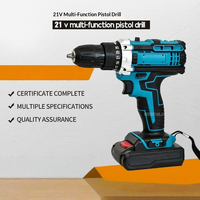 Nouvelle perceuse-visseuse sans fil 21V avec mandrin sans clé de 10 mm, perceuse électrique pour le bricolage à domicile, perçage et vissage