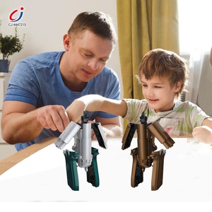 Chengji Pistole Spielzeug pistole Legierung Kinder 2 in 1 veränderbare Dekorationen DIY montieren auseinander nehmen Verformung Mini Revolver Spielzeug pistole - Product Image 4