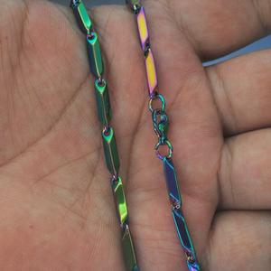 Pulsera de Cadena con Dijes Chapados en Oro con Logotipo Personalizado, Moderna y Popular, Ajustable, de Acero Inoxidable, para Hombre y Mujer, Regalo de Aniversario para Parejas - Product Image 3