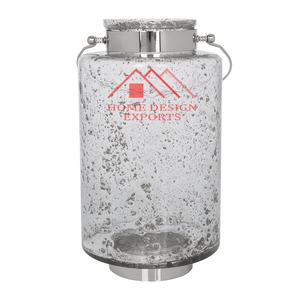 Dernière conception de lanternes à bougie suspendues pour la maison hôtels et restaurants lanternes à bougie en verre givré best-seller - Product Image 1