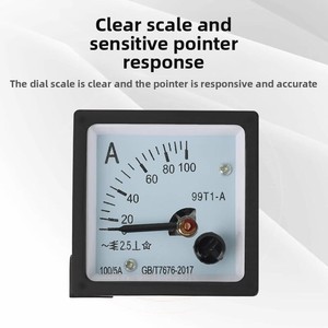 99T1-A Zeiger-AC-Amperemeter 50/5100/5 Voltmeter 250V/300V Mechanischer Messkopf 50A - Product Image 2
