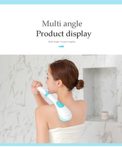 Carica USB Del Silicone Del Corpo Scrubber, Elettrico Lungo Maniglia Rotante Bagno e Corpo Esfoliante Spazzole Con 5 Teste della Spazzola - Product Image 3