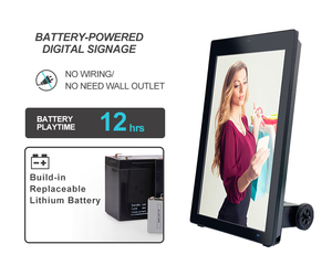 43 inch ngoài trời pin di động kỹ thuật số biển và hiển thị LCD Máy nghe nhạc quảng cáo Màn hình hiển thị quảng cáo ngoài trời kiosk - Product Image 2