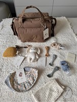 Sac de rangement universel en nylon grande capacité pour poussette, organisateur de couches souple à suspendre, idéal pour les voyages, fabriqué en usine OEM