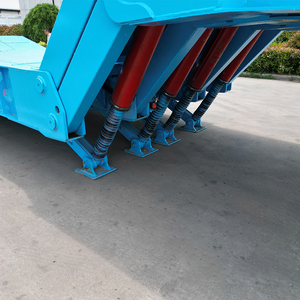 Semi-remorque surbaissée LUYI 80 tonnes à 4 essieux, à suspension mécanique, à col de cygne pliable, pour le transport de machines lourdes - Product Image 6