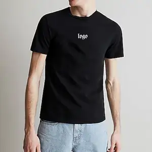 Camiseta de algodão pesado grande plus size, camiseta lisa de tamanho grande com logotipo personalizado para homens, camiseta de tamanho grande