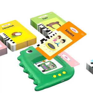 เครื่องอ่านแฟลชการ์ดพกพาหลายภาษาสำหรับเด็กและเด็กเล็ก ของเล่นเสริมสร้างคำศัพท์แบบพกพาพร้อมแฟลชการ์ดเสียง - Product Image 6