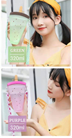 Creatieve Kawaii Ijslolly Fruitvormige Waterfles Voor Kinderen Bpa Materiaal Met Rietje Riem Schattige Ijslollybekers
