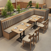 Nouvelle Arrivée : Ensemble de Mobilier Commercial Moderne pour Café et Restaurant – Banquette d'Angle, Table à Manger et Chaises
