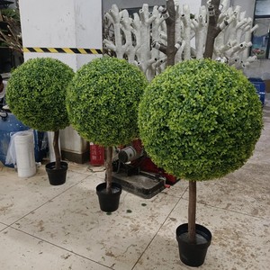 Pohon Topiary Dekorasi Berkualitas Tinggi <span class=keywords><strong>Bonsai</strong></span> Thuja Buatan / Pohon Cypress Buatan untuk Dekorasi Taman - Product Image 4