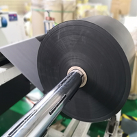 Usine de gros prix bon marché taille personnalisée Velostat impression conducteur 6mil rouleau de film polyéthylène noir