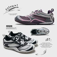 Chaussures d'entraînement radar Paris Black Warrior pour hommes et femmes, basses, en maille, style pieds nus, rétro, décontractées, respirantes, à lacets, lumineuses, pour l'été